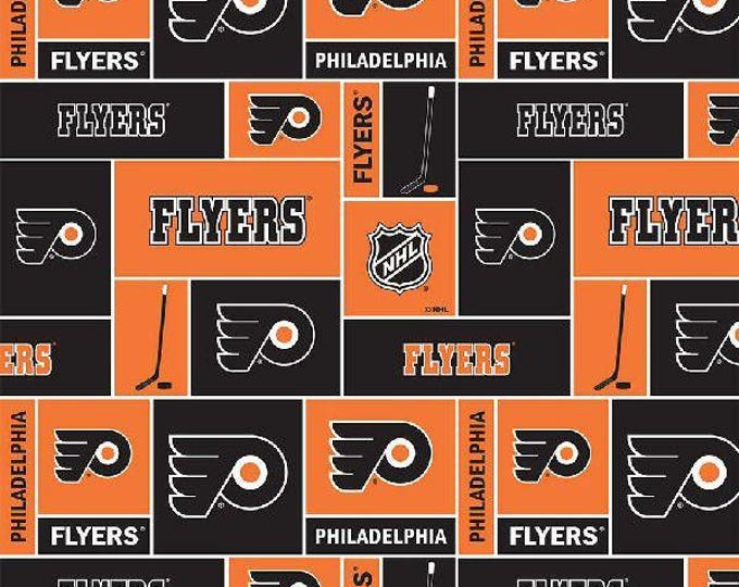 Philadelphia Flyers Nhl Fabric 100% Cotton Officially Licensed