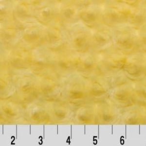 Shannon Fabrics Rose Cuddle Minky Swirl Banana Light Yellow 100% Polyester