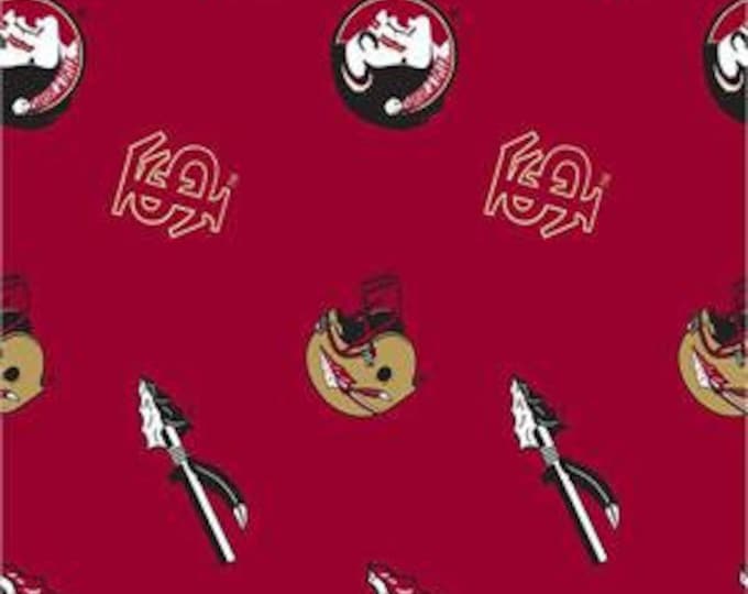 Florida State Seminoles Licensed FLEECE fabric. See Description for actual measurements available. Officially Licensed