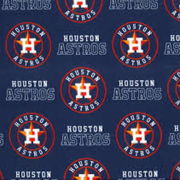 Houston Astros Fabric 100% Cotton