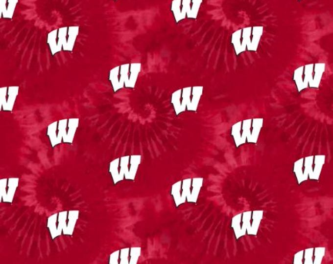 Wisconsin Badgers  100% Cotton Tie Dye Officially Licensed