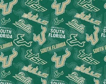 Universidad del Sur de Florida (USF) 100% Algodón con Licencia Oficial
