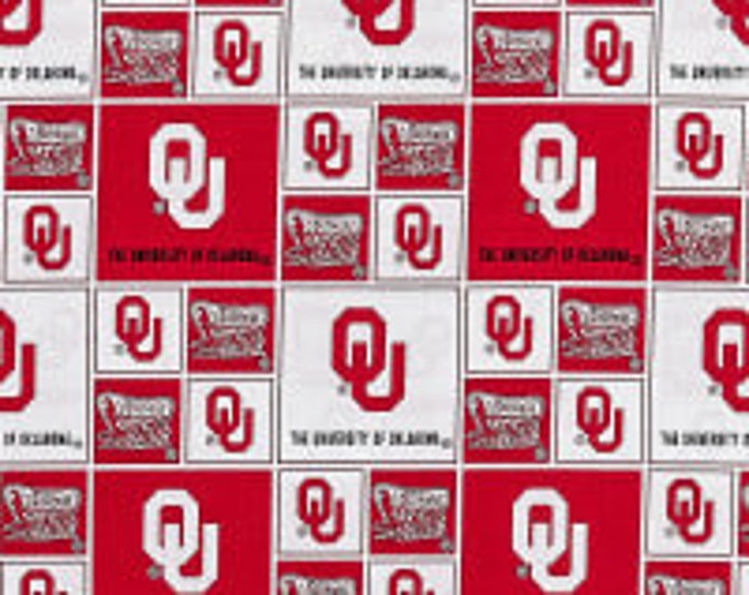 Oklahoma Sooners 100% Cotton Officially Licensed