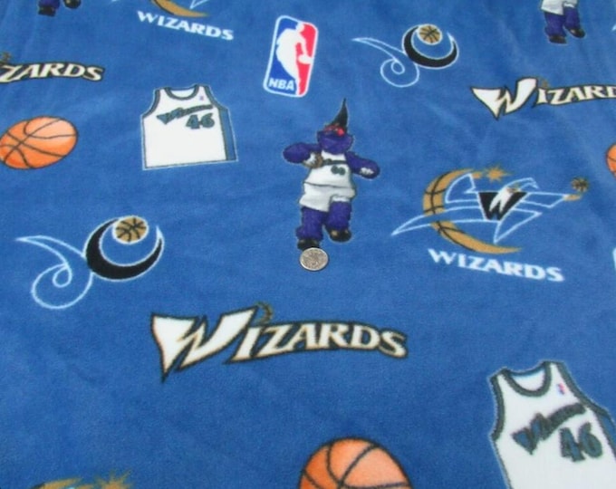 Washington Wizards NBA Licensed FLEECE fabric. Officially Licensed