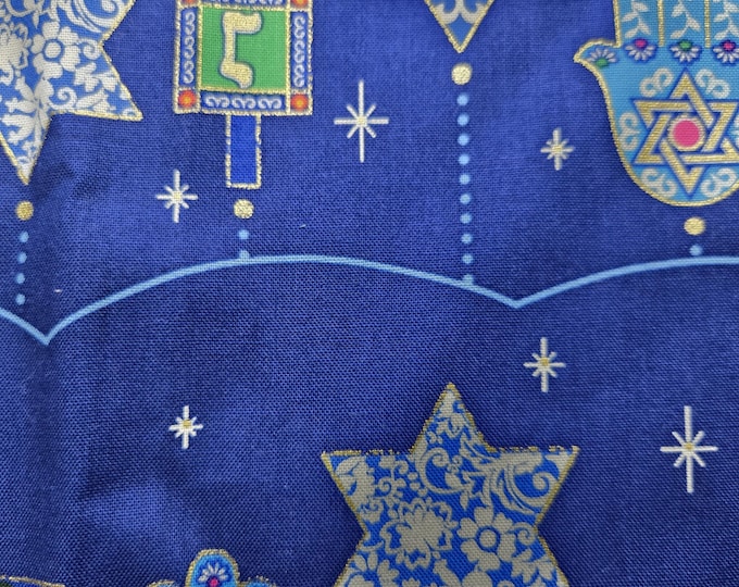 Hanukkah 100% Cotton Fabric