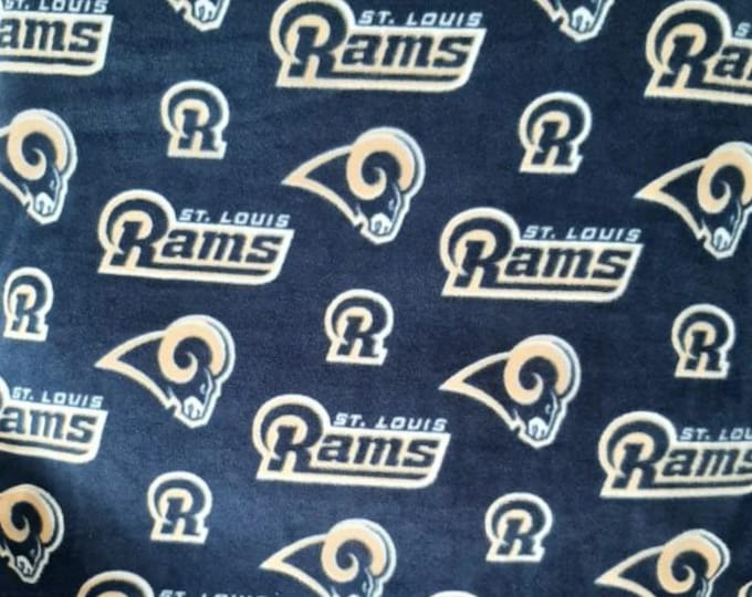 St Louis Rams Licensed FLEECE fabric. See Description for actual measurements available. Officially Licensed