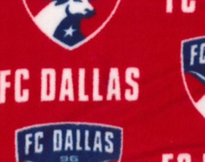 FC Dallas Toros MLS Licensed FLEECE fabric. See Description for actual measurements available.