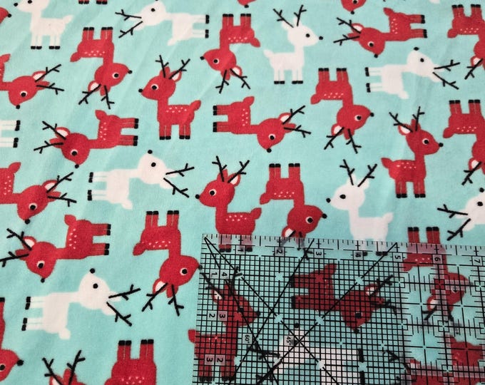 Reindeer Cuddle Aruba Shannon Fabrics by the yard