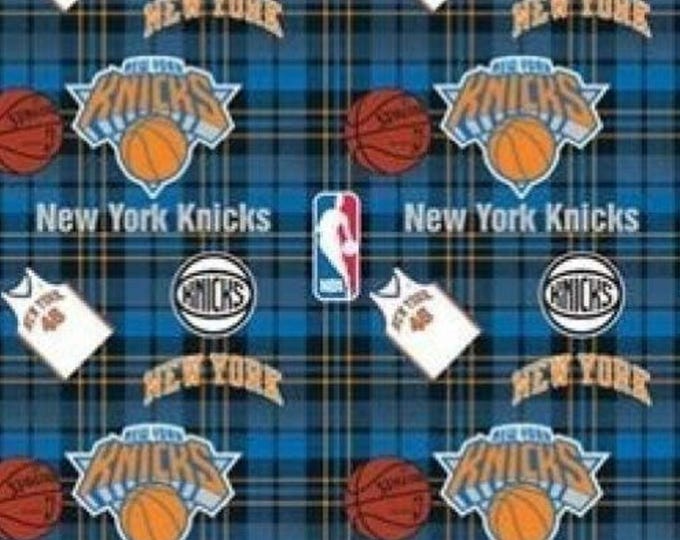 New York Knicks NBA Licensed FLEECE fabric. Officially Licensed