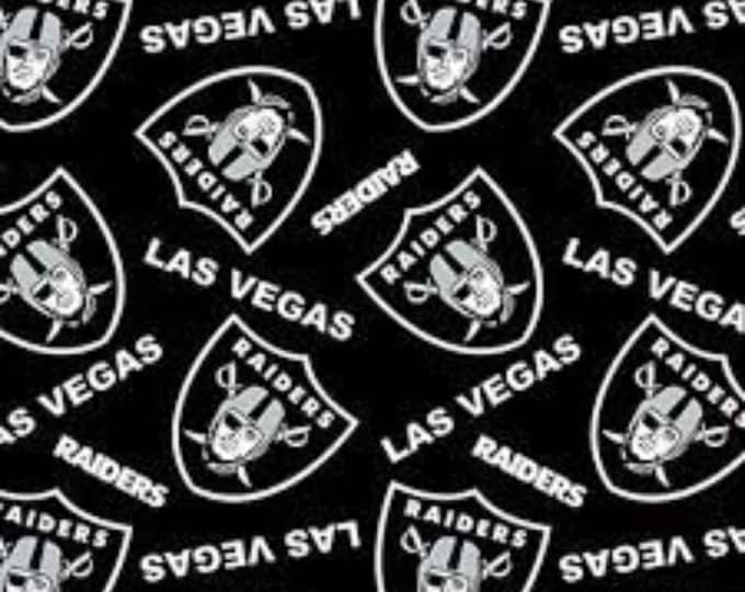 Raiders Licensed FLEECE fabric. Las Vegas Raiders Officially Licensed