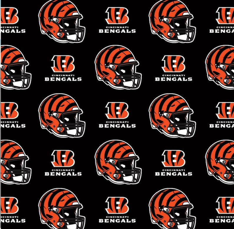 Tela NFL Cincinnati Bengals 100% algodón con licencia oficial imagen 1
