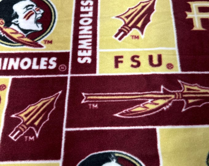 Florida State Seminoles Licensed FLEECE fabric. Officially Licensed