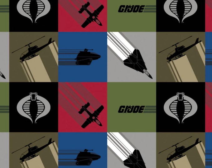 G.I. Joe Licensed Cotton Fabric 100% Cotton Officially Licensed
