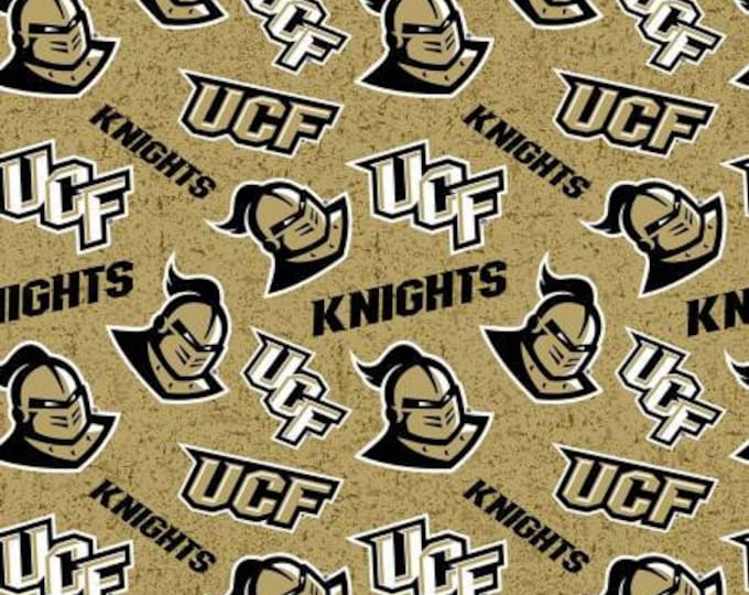 UCF University of Central Florida Knights Fabric 100% Cotton Tone on Tone