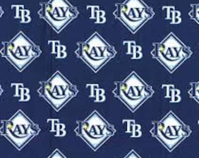 Tampa Bay Rays Fabric 100% Cotton Officially Licensed