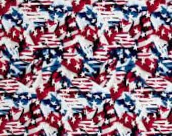 Patriotic Flag Cotton Fabric 100% Cotton