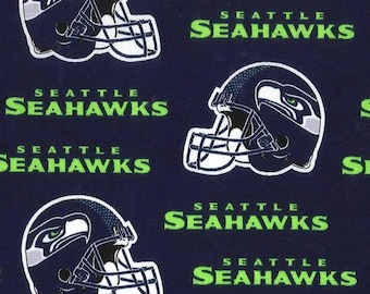 Tela de algodón de los Seattle Seahawks 100 % algodón con licencia oficial
