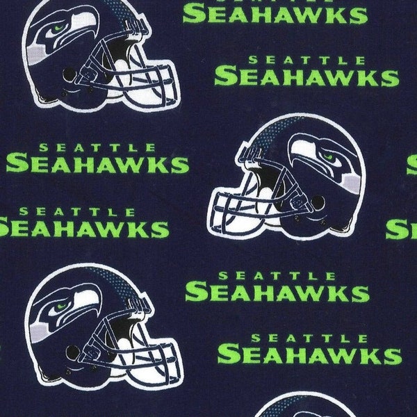 Seahawks Cotton Fabric 100% Cotton