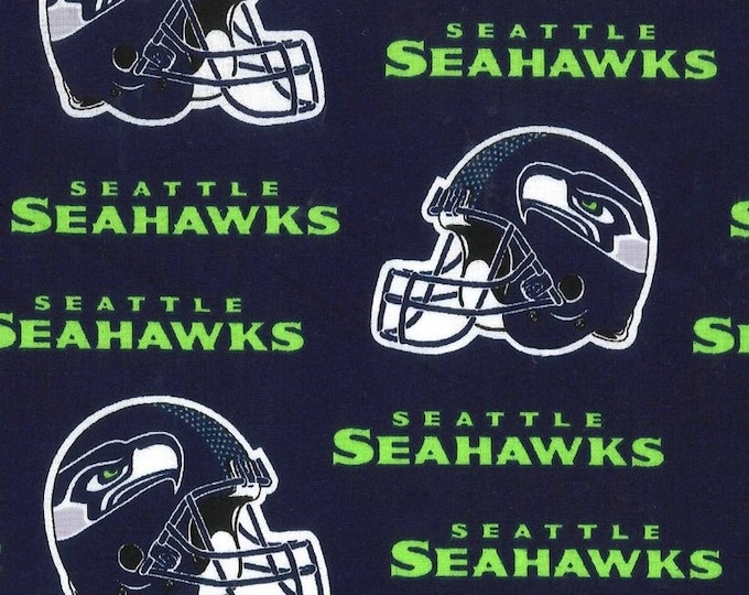 Seattle Seahawks Cotton Fabric 100% Cotton Officially Licensed