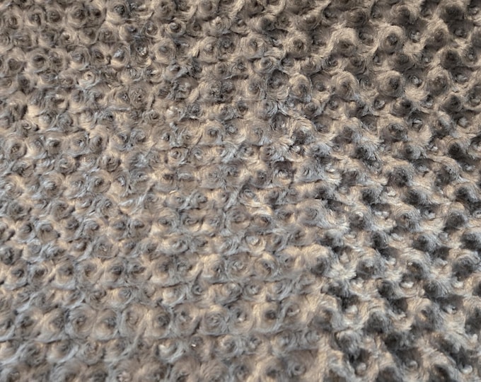 Shannon Fabrics by the yard Charcoal Cuddle Rose