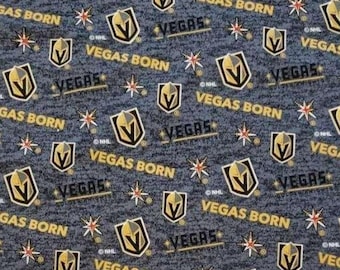 Las Vegas Golden Knights Nhl Fabric 100% Cotton Officially Licensed
