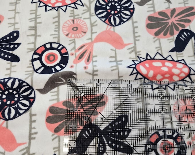 Premier Menagerie Cuddle Coral Shannon Fabrics by the yard