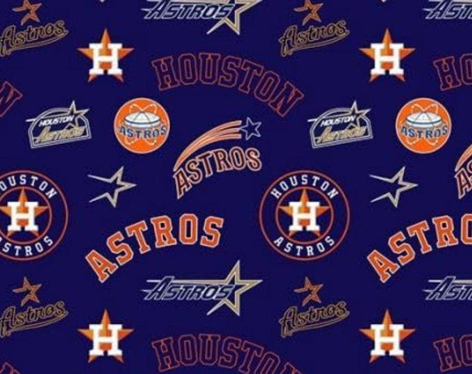Houston Astros Cooperstown Baseball Fabric 100% Cotton Officially Licensed