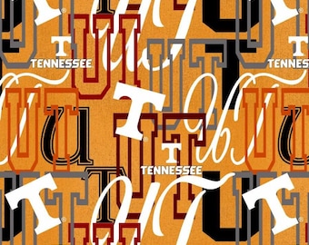 Tennessee Volunteers 100% Cotton Fabric Letters