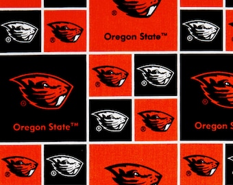 Oregon State Beavers OSU Fabric 100% Cotton Officially Licensed