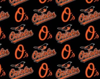 Baltimore Orioles  Licensed MLB Fabric 100% Cotton Officially Licensed
