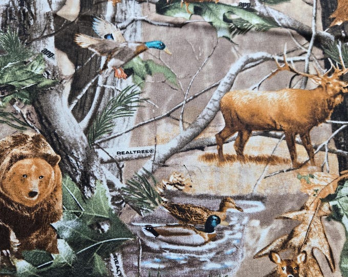 Camouflage Realtree Hunting 100% Cotton