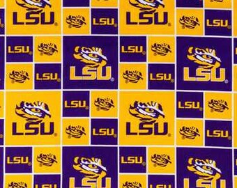 Lsu Fabric Etsy