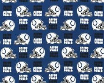 Indianapolis Colts Fabric 100% Cotton Officially Licensed