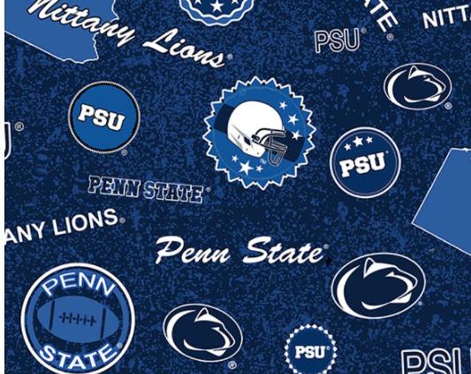 Penn State  Nittany Lions 100% Cotton Home Licensed Cotton Fabric by Sykel Officially Licensed
