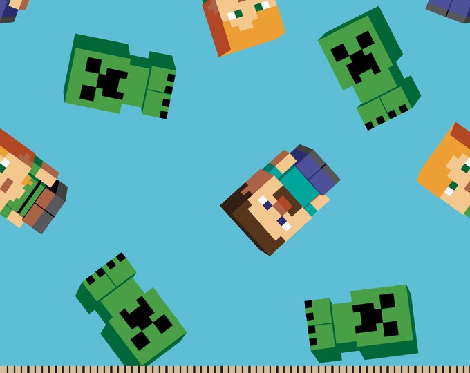 Minecraft cotton Fabric 100% Cotton Officially Licensed