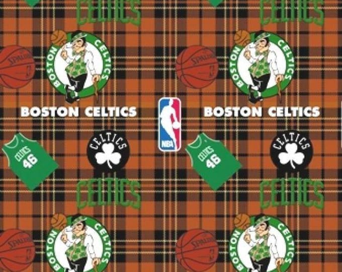 Boston Celtics Fleece fabric NBA Licensed FLEECE fabric. Officially Licensed