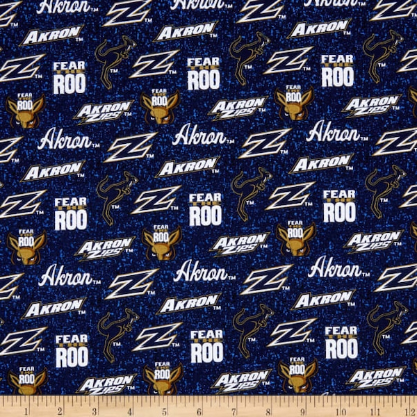 Akron Zips 100% Cotton  Ships in 1 Business Day