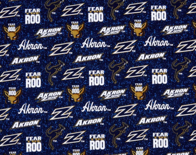 Akron Zips 100% Cotton  Ships in 1 Business Day Officially Licensed