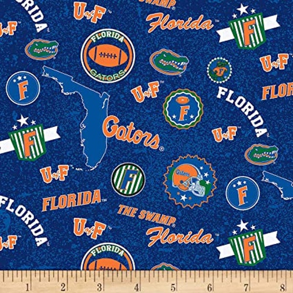 Florida Gators Home Fabric 100% Cotton