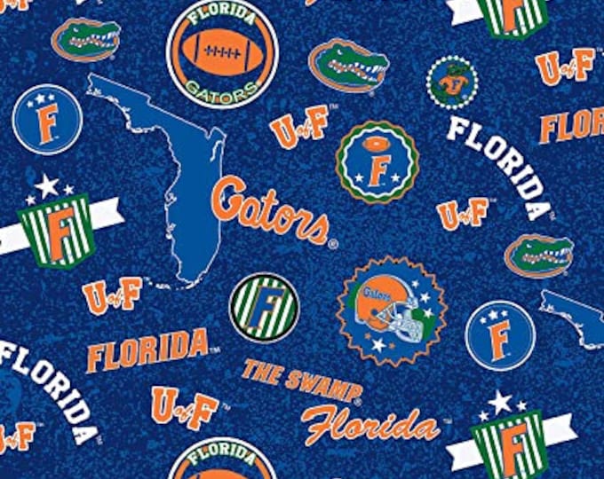 Florida Gators Home Fabric 100% Cotton Fabric Officially Licensed