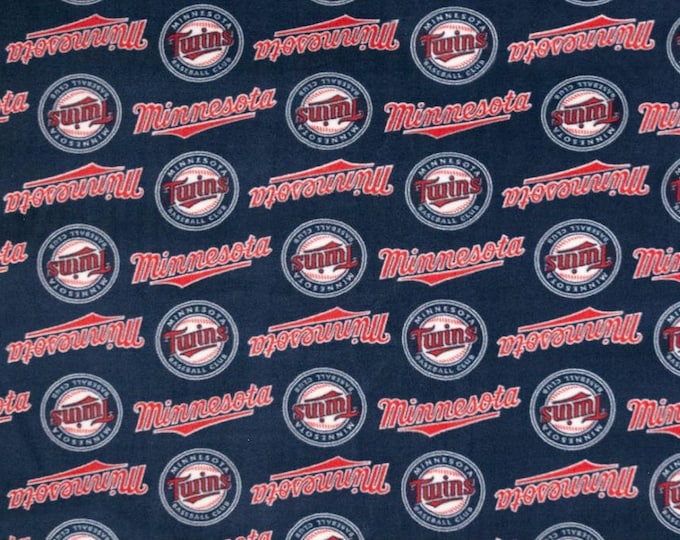 Minnesota Twins Licensed FLEECE fabric. See Description for actual measurements available. Officially Licensed