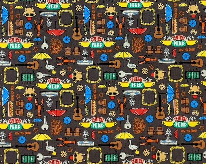 Friends Forever TV Show Cotton Fabric 100% Cotton Officially Licensed