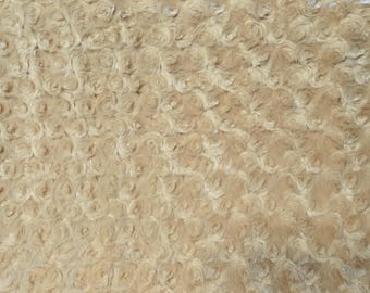 Shannon Fabrics by the yard Camel Cuddle Rose