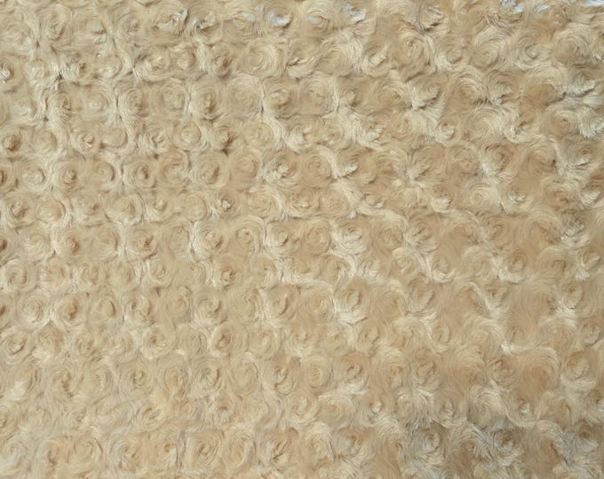 Shannon Fabrics by the yard Camel Cuddle Rose