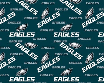 Philadelphia Eagles  Cotton Fabric 100% Cotton    NEW Officially Licensed