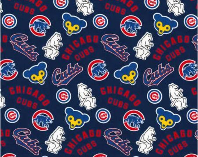 Chicago Cubs Baseball Fabric 100% Officially Licensed