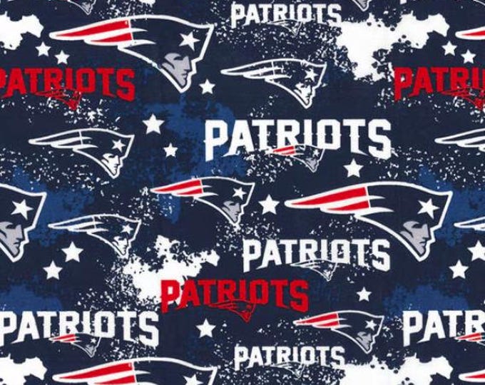 New England Patriots Distressed Star Cotton Fabric 100% Cotton