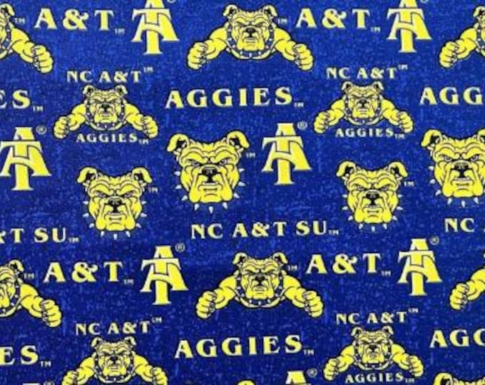 North Carolina A&T Aggies Fabric 100% Cotton