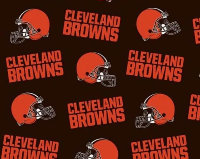 Cleveland Browns Licensed FLEECE fabric. Officially Licensed