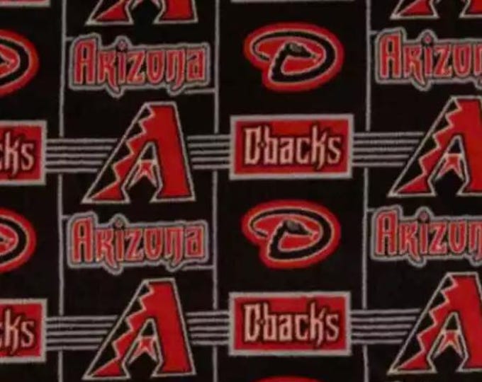 Arizona Diamondbacks baseball Licensed FLEECE fabric Fabric Traditions Brand Officially Licensed